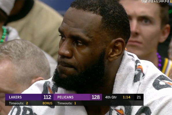 湖人惨败鹈鹕：莱昂纳德受伤提前下场